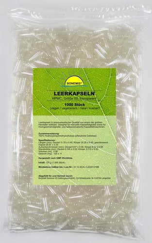 Leerkapseln größe 1000 - leerkapseln, 00