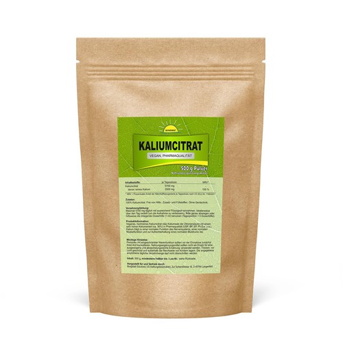 Kaliumcitrat pulver 500g vegan - kaliumcitrat,