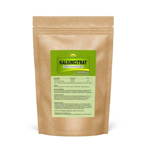 Kaliumcitrat pulver 500g vegan - kaliumcitrat,