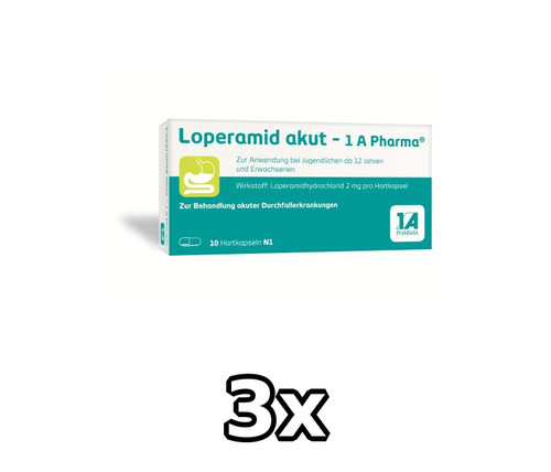 Loperamid akut pharma 10 - 3x, akut-1a